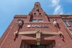 De toren in het verlengde van de entree.
<br/>
Marcel Westhoff, juni 2018